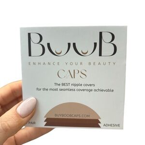 New Boob Caps Adhesive Nipple Covers Sz S/M (3") A-C CUPS